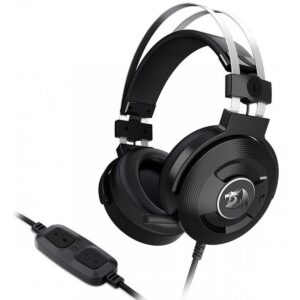 Black Redragon H991 Triton wired gaming headset with over-ear cups, retractable microphone and inline control module