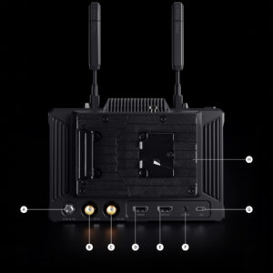 Hollyland Pyro 7 wireless monitor official product image, rear view