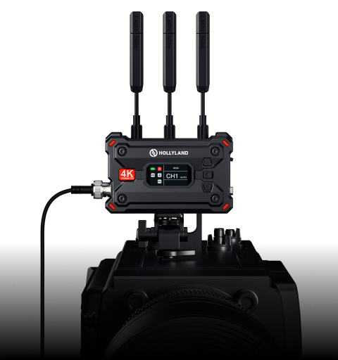 Hollyland Pyro S wireless video transmitter with HDMI and 3G-SDI connections, view 2
