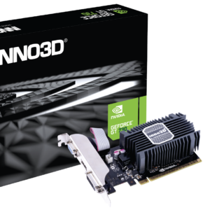 Official INNO3D GeForce GT 730 2GB SDDR3 low-profile graphics card with matching retail box