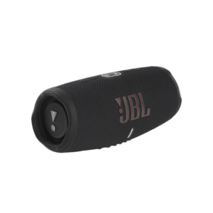 JBL Charge 5 black portable Bluetooth speaker, hero view