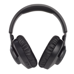 Back view of the black JBL Quantum 350 Wireless gaming headset