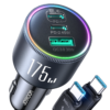 Joyroom three-port car charger with two USB-C ports and one USB-A port, official Joyroom product image