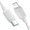 White Joyroom S-A14 30W USB-C to Lightning charging and data cable, 1.2 metres, with both connectors visible