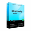 Kaspersky Standard retail box showing coverage for five devices for one year