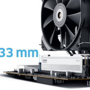 KLEVV FIT V 16GB DDR5 6400MHz CL30 Ceramic White desktop memory module, product code 4895194969068