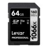 Lexar Professional 1066x 64GB SDXC UHS-I memory card