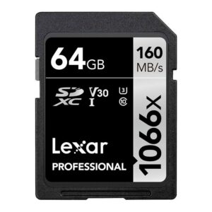 Lexar Professional 1066x 64GB SDXC UHS-I memory card