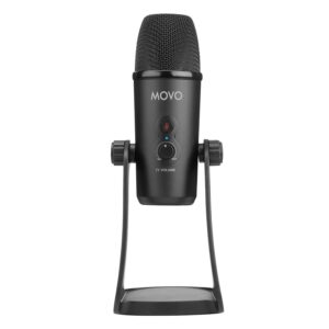 Movo UM700 USB condenser microphone with desktop stand, official Movo product image