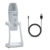 Movo UM700W white USB desktop microphone