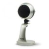 Movo WebMic-S silver USB condenser microphone with desktop stand, official Movo product image