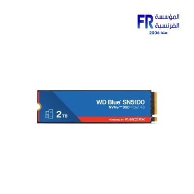 WD Blue SN5100 2TB M.2 PCIe Gen 4 NVMe SSD illustrating modern internal solid-state storage