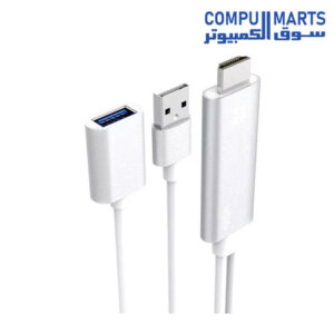 Onten OT-7562 USB-to-HDMI HDTV adapter cable alternate view