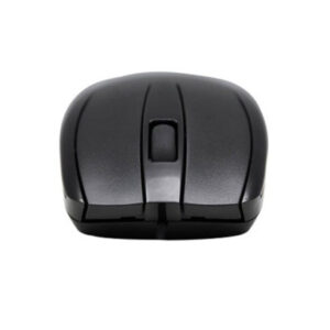 Black Porsh wired optical computer mouse viewed from the top; source listing carries barcode 6938820080015, while the Alfrensia title says M001 and should be checked