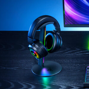 Razer Base Station V3 Chroma black headset stand product view 2