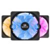 Redragon GC-F006 RGB case cooling kit with three 120 mm fans; official model image.