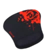 Redragon P020 black and red gaming mouse pad with dragon graphic and wrist rest