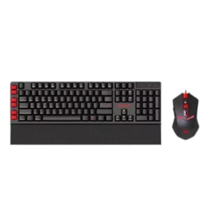 Redragon S102 Yaksa black wired gaming keyboard and matching Nemeanlion mouse combo