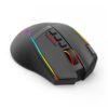 Redragon Swain M915 RGB wireless gaming mouse, top three-quarter view