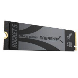 Sabrent Rocket 5 4TB NVMe PCIe 5.0 M.2 SSD, official Sabrent product image