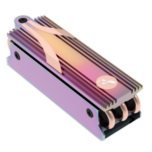 Sabrent Rocket Gaming Edition M.2 2280 SSD heatsink with copper heat pipes and aluminum cooling fins