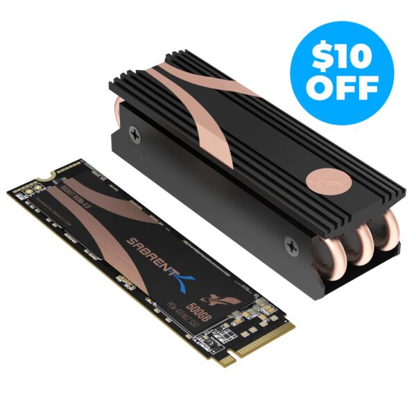 Sabrent Rocket NVMe 4.0 PCIe M.2 Internal SSD Extreme Performance Solid State Drive (500GB)