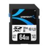 Sabrent Rocket V90 UHS-II 64GB SDXC memory card, official Sabrent product image