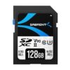 Sabrent Rocket V90 SDXC UHS-II memory card, 128GB capacity, official product image