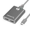 Sabrent Thunderbolt 3 to dual HDMI 2.0 display adapter, official Sabrent product image