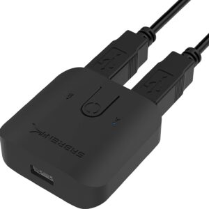 Sabrent USB-SW20 USB 2.0 peripheral sharing switch, official Sabrent product image