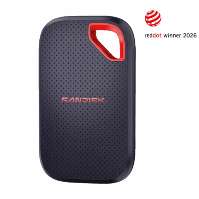 SanDisk warranty guide: official Extreme Portable SSD V3 product image, including model family SDSSDE70