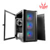 TechnoZone C400 case with four ARGB fans and 600W power supply, image from Venom Technology