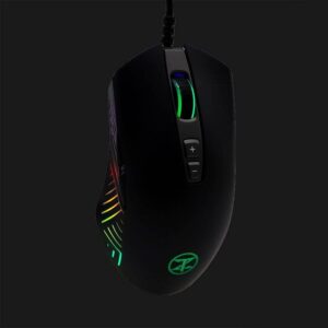 TechnoZone V70 FPS optical gaming mouse with RGB lighting, official TechnoZone product image