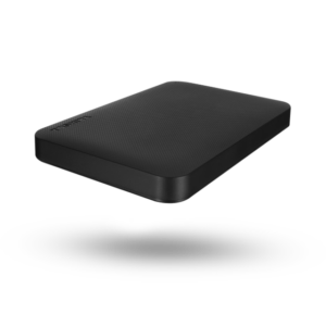 Toshiba Canvio Ready black portable external hard drive with dotted finish