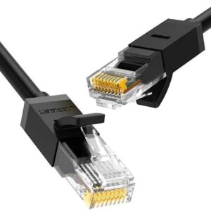 UGREEN NW102 Cat 6 UTP black 20 metre Ethernet cable with RJ45 connectors, product code 6957303821662