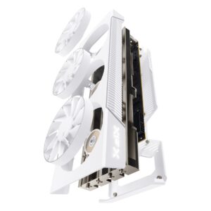 XFX Quicksilver Radeon RX 7800 XT Magnetic Air Arctic White graphics card, manufacturer detail view