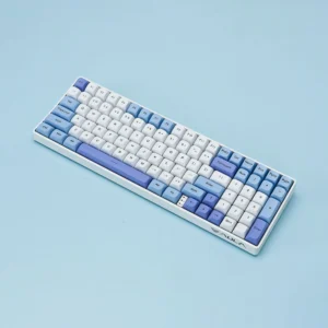 AULA S100 Pro mechanical keyboard in blue white and purple, main product view